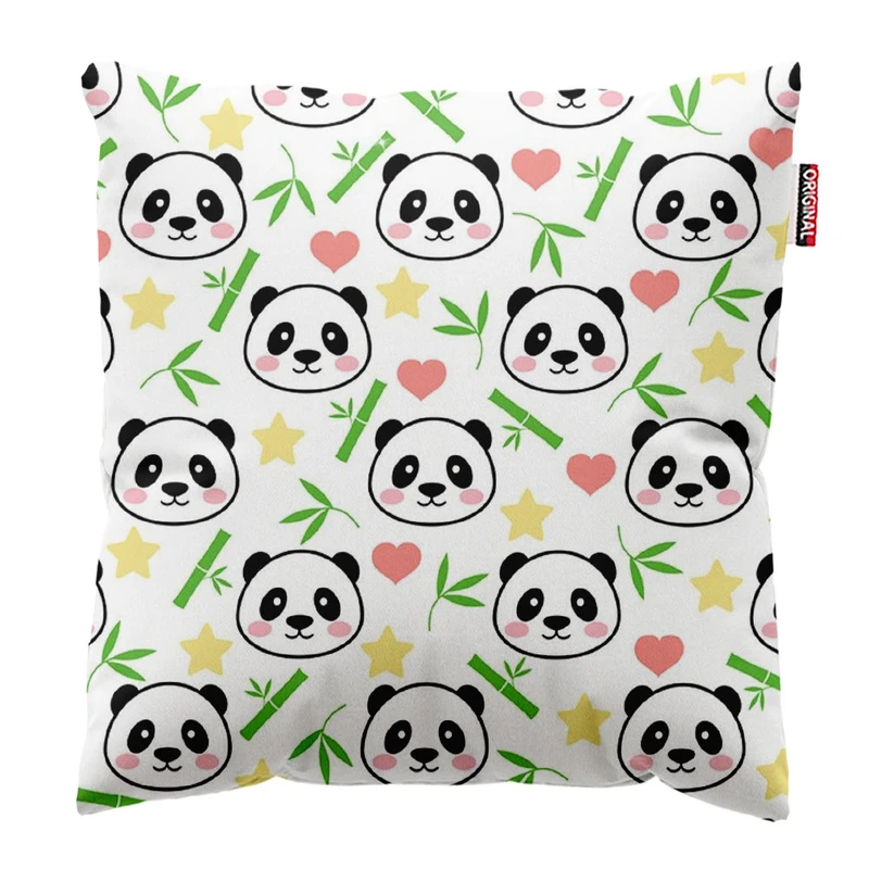 کوسن پاد آفرین طرح کارتونی بچگانه پاندا کد 2437 سایز 30*30 سانتی متر
