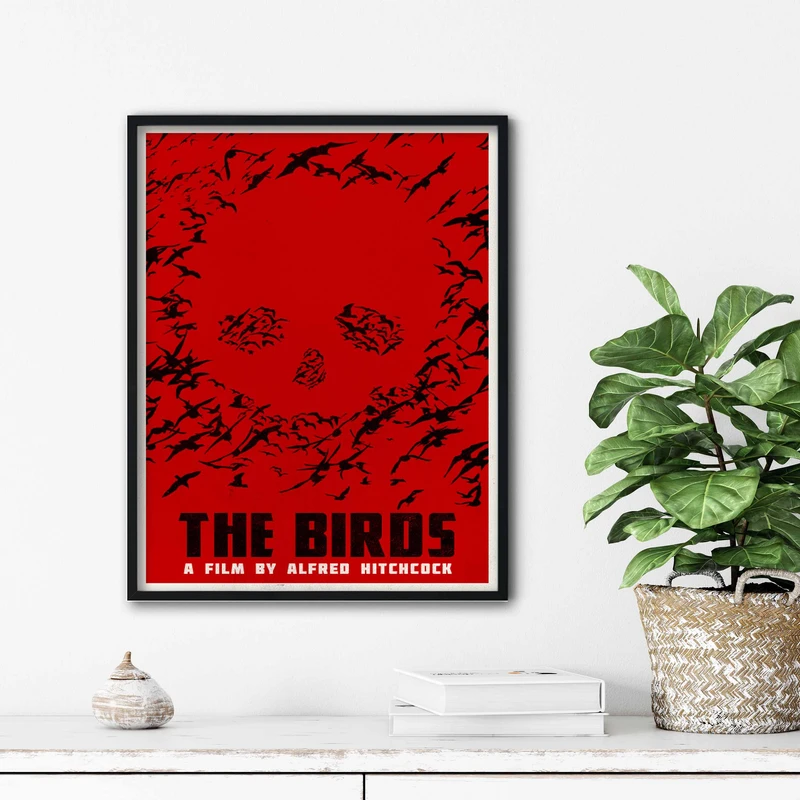 تابلو آتریسا طرح پوستر فیلم the Birds مدل ATm144