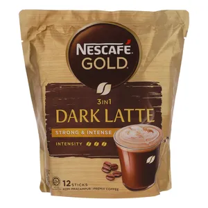 پودر قهوه فوری DARK LATTE سه در یک نسکافه بسته 12 عددی