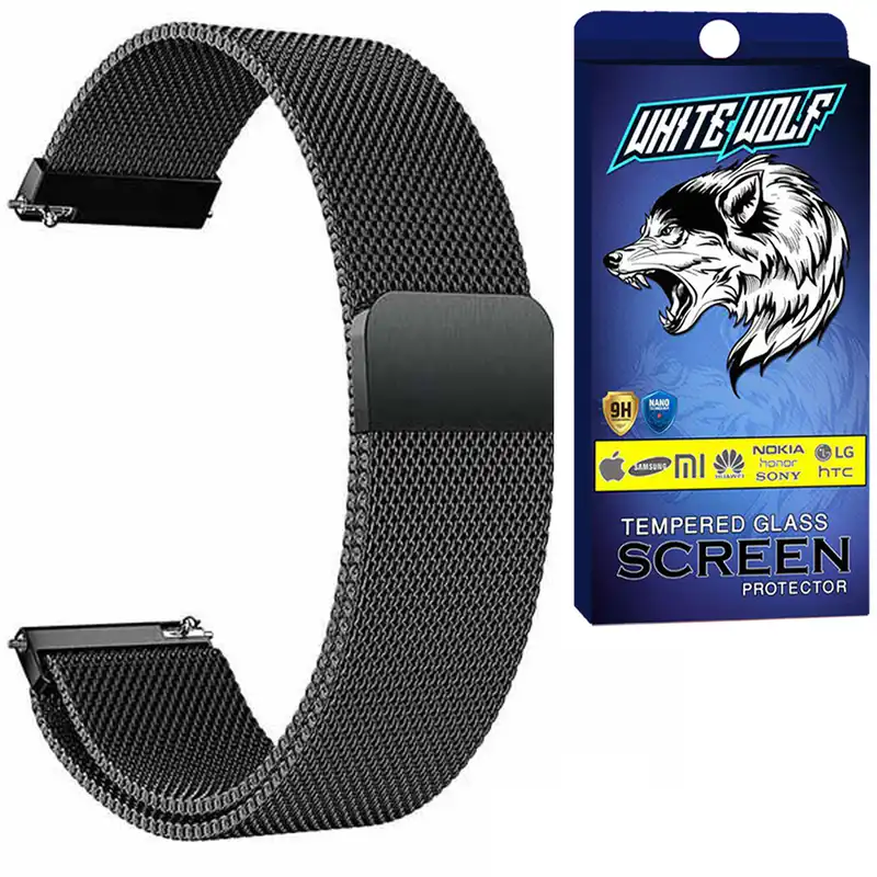 بند وایت ولف مدل W-Milanase مناسب برای ساعت هوشمند امیزفیت  GTS 2 Mini