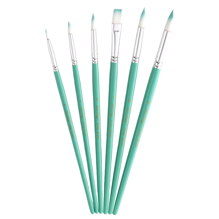 ست قلم مو ژوتینگ مدل Royal6-GRN مجموعه 6 عددی