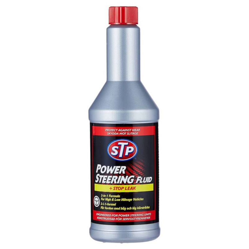 روغن هیدرولیک و نشت گیر هیدرولیک فرمان اس تی پی مدل Stop Leak حجم 350 میلی لیتر