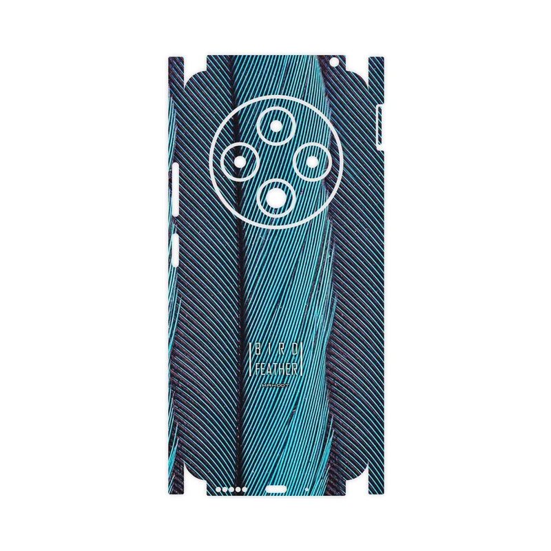 برچسب پوششی ماهوت مدل Turquoise feathers-FullSkin مناسب برای گوشی موبایل شیائومی Redmi 14C