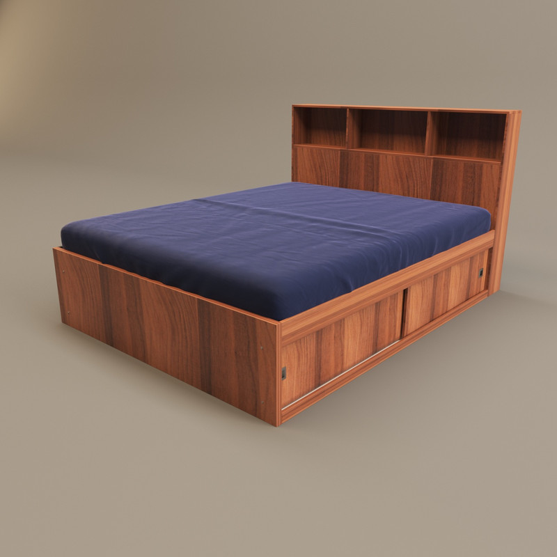 تخت خواب دو نفره اعیان مدل FH298 سایز160x200 سانتی متر