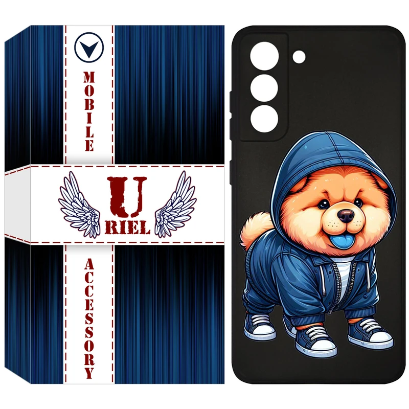 کاور یوریل قاب مدل KSH کد 65 طرح سگ آبی مناسب برای گوشی موبایل سامسونگ Galaxy S21 FE 5G