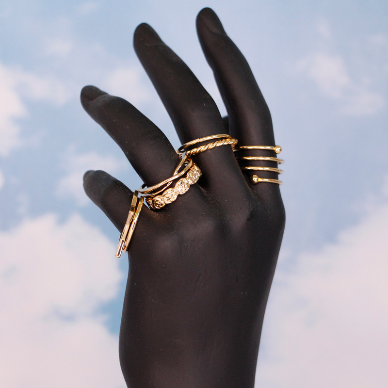 انگشتر زنانه کد 002 بسته 7 عددی