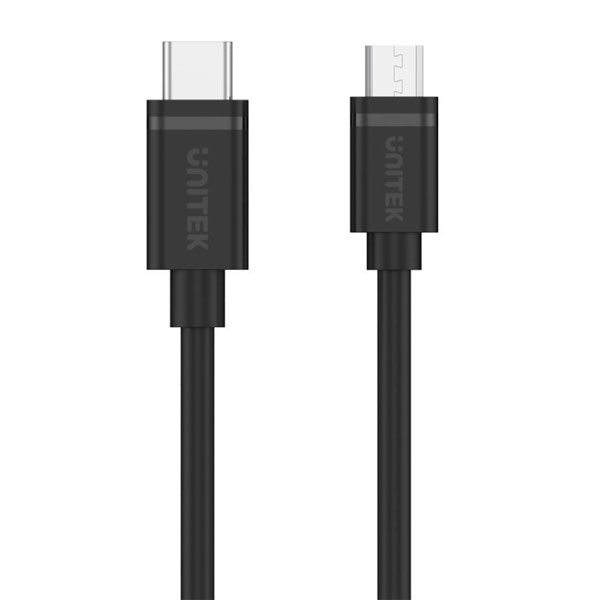 کابل تبدیل USB_C به Micro B یونیتک مدل Y-C473BK طول 1 متر