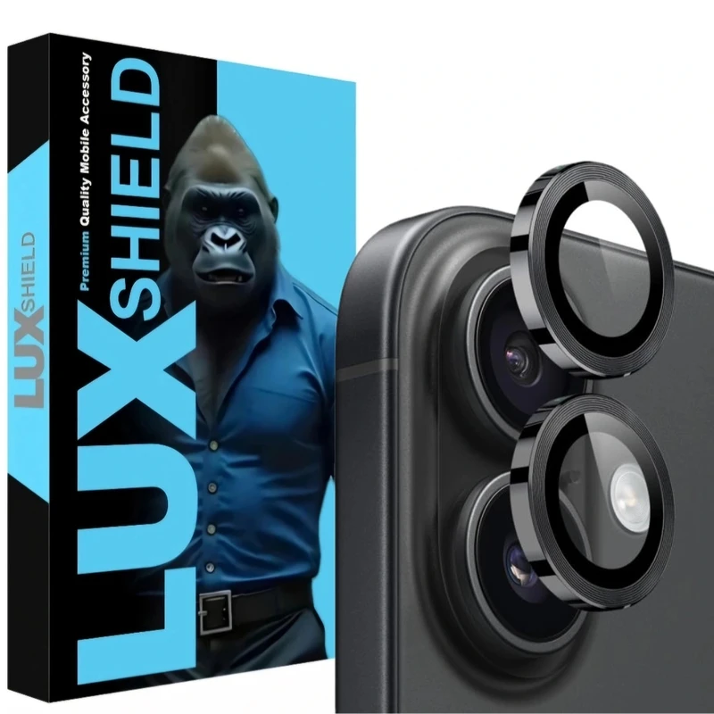 محافظ لنز دوربین فلزی لوکس شیلد مدل رینگی مناسب برای گوشی موبایل اپل IPhone 17