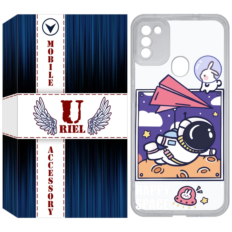 کاور یوریل مدل Clear کد 22 طرح فضانورد مناسب برای گوشی موبایل سامسونگ Galaxy A11 / M11