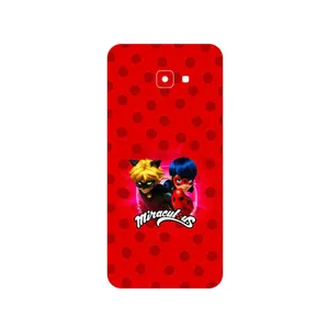 MAHOOT Ladybug and Cat Noir Cover Sticker for Samsung Galaxy J4 Core