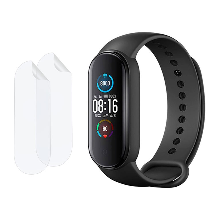 تصویر مچ بند هوشمند شیائومی مدل Mi Band 5 Global Version به همراه 2 عدد محافظ صفحه نمایش