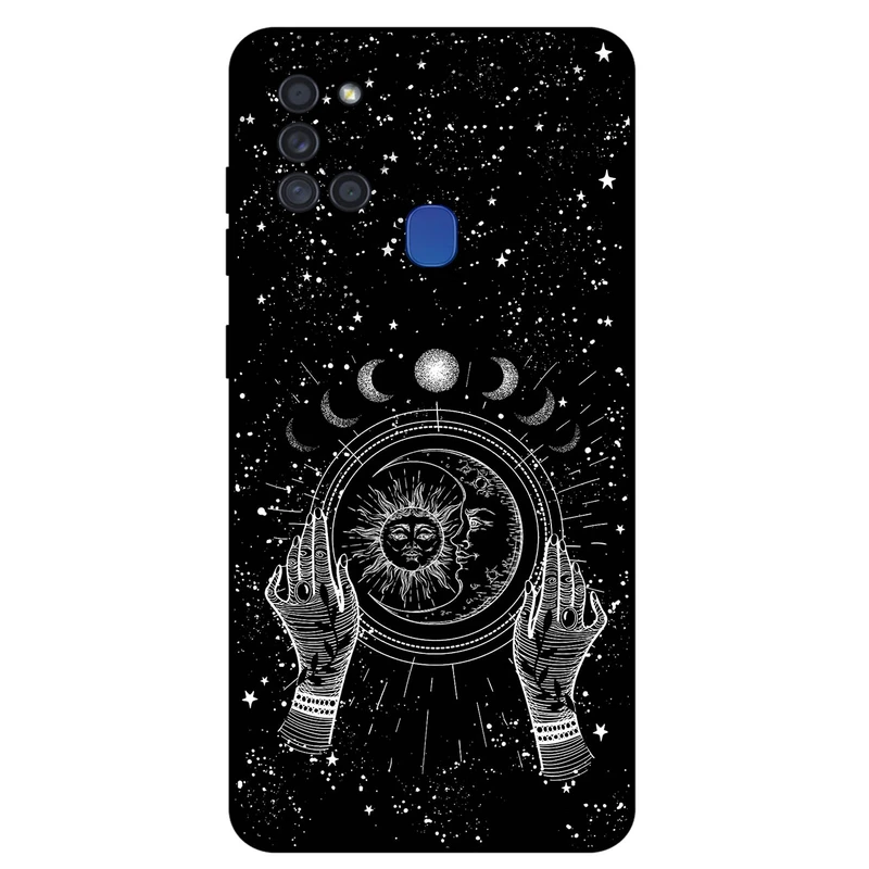 کاور مگافون طرح ماه و خورشید مدل 1892 مناسب برای گوشی موبایل سامسونگ Galaxy A21 S 