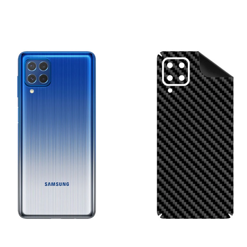 برچسب پوششی بستور مدل BT-Fiber طرح فیبر کربن مناسب برای گوشی موبایل سامسونگ Galaxy M62