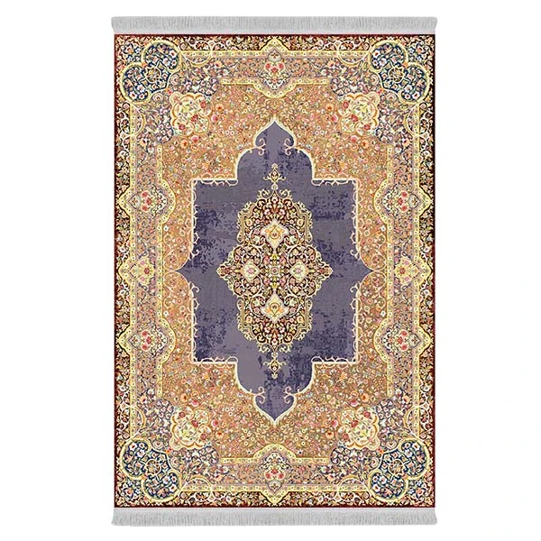 فرش پارچه‌ای دفه مدل فرشینه طرح مدرن کد 456