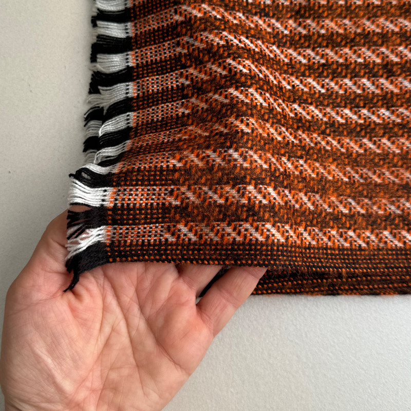 شال زنانه مدل موهر چهار خانه راه راه