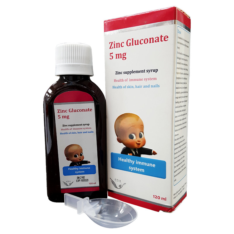 شربت زینک گلوکونات 5 میلی گرم سیمرغ دارو عطار - 120 میلی لیتر شربت زینک گلوکونات 5 میلی گرم سیمرغ دارو عطار - 120 میلی لیتر