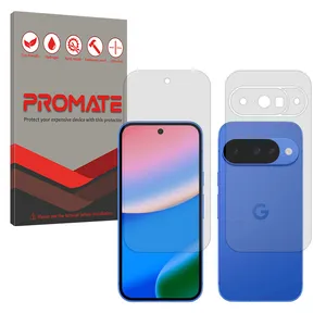 Promate Resistant model matte screen protector suitable for Google Pixel 10 mobile phone along with the back protector