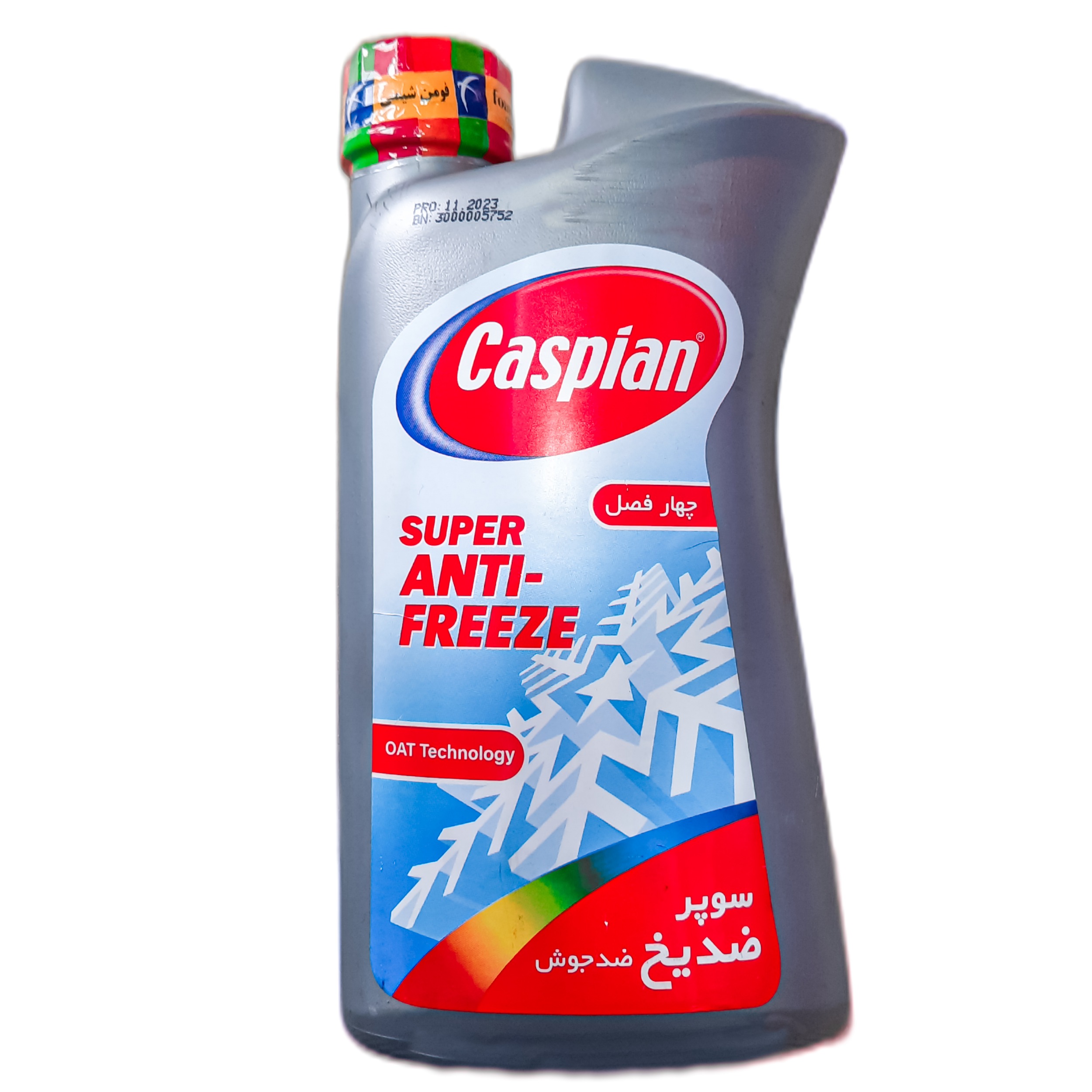 ضدیخ و ضدجوش کاسپین مدل super ANTI-FREEZE حجم 1 لیتر