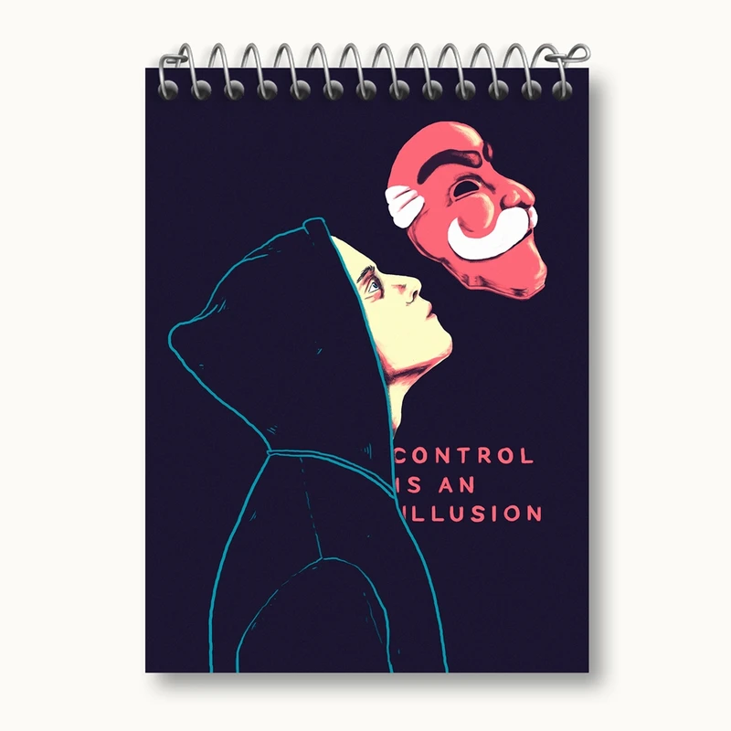دفتر یادداشت 50 برگ خندالو مدل الیوت الدرسون سریال آقای ربات Mr.Robot کد 10233