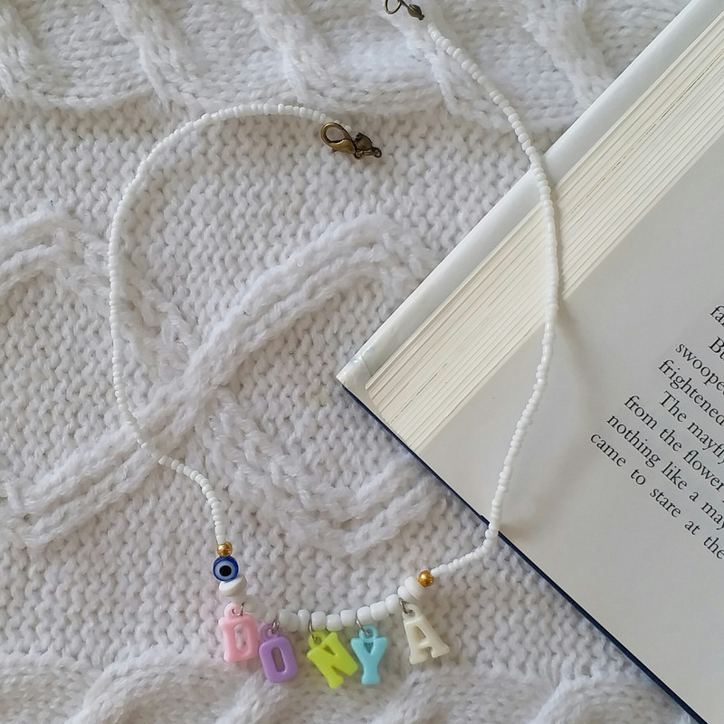 گردنبند دخترانه مدل تابستانی اسم دنیا G232 گردنبند دخترانه مدل تابستانی اسم دنیا G232