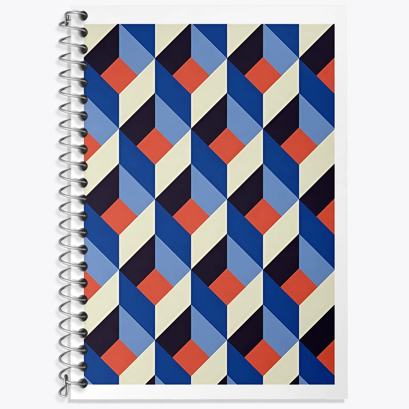 دفتر زبان 50 برگ خندالو مدل دو خط طرح پترن کد N4581