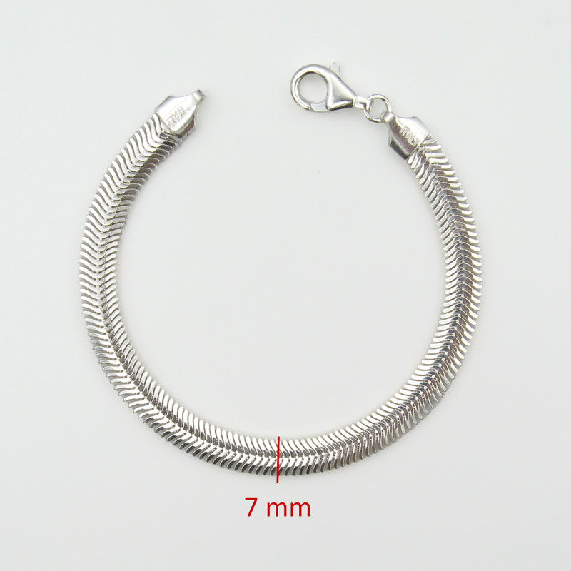 دستبند نقره زنانه مانچو مدل تیغ ماهی کد bs019