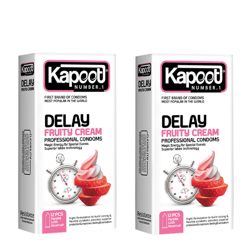 کاندوم کاپوت مدل Delay Fruity Cream مجموعه 2 عددی