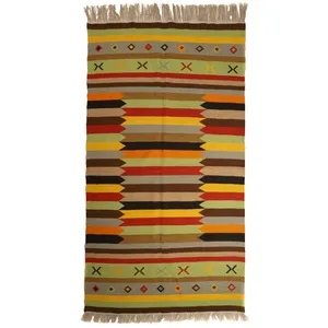   گلیم دستبافت سه و نیم متری مدل دکوراتیو کد 4102261