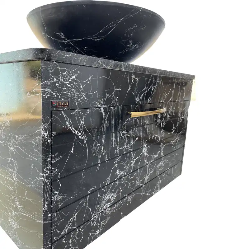 ست کابینت و روشویی مدل سیتکا S-R005 به همراه آینه و باکس