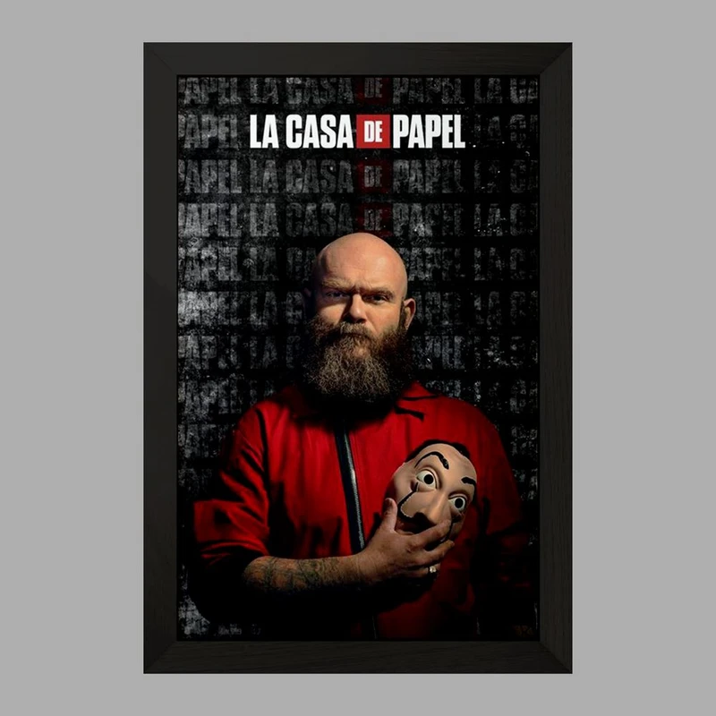 تابلو خندالو مدل هلسینکی سریال Money Heist  کد 3224