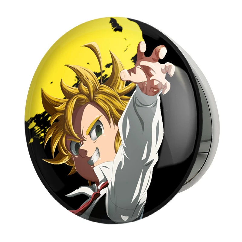 آینه جیبی خندالو طرح ملیوداس انیمه هفت گناه کبیره مدل تاشو کد 17549 