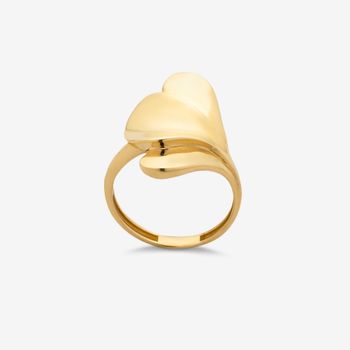 انگشتر طلا 18 عیار زنانه گلدم مدل R348003 سایز 54