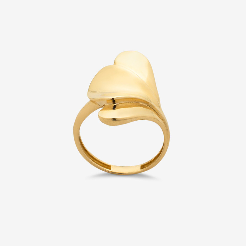 انگشتر طلا 18 عیار زنانه گلدم مدل R348003 سایز 54