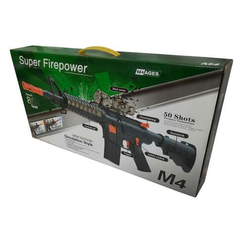 تفنگ بازی مدل Super Fire Power کد 0080 مجموعه 11 عددی