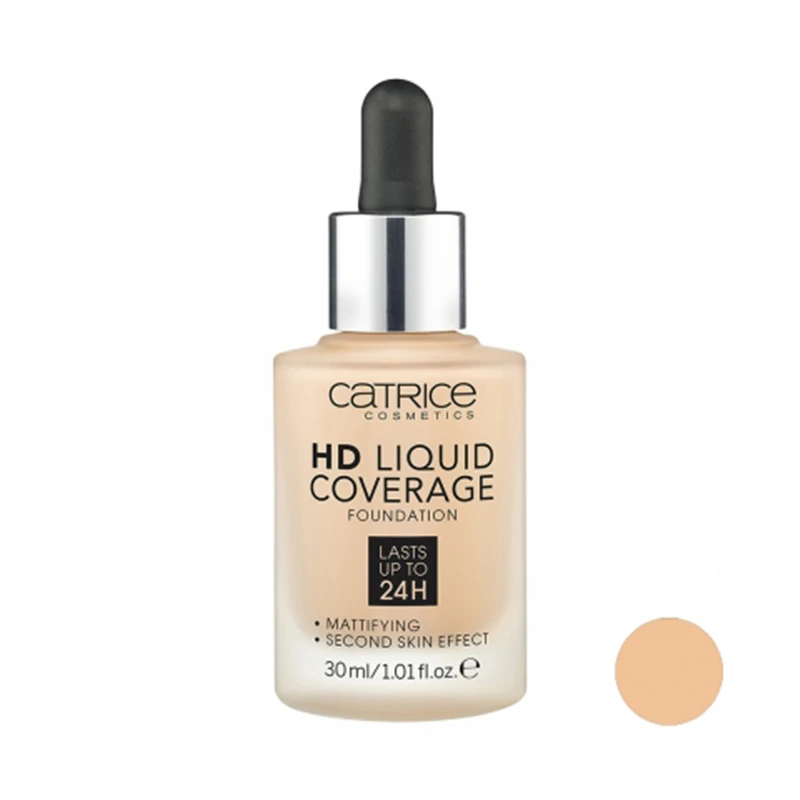 کرم پودر کاتریس سری HD مدل Liquid Coverage شماره 002 حجم 30 میلی لیتر