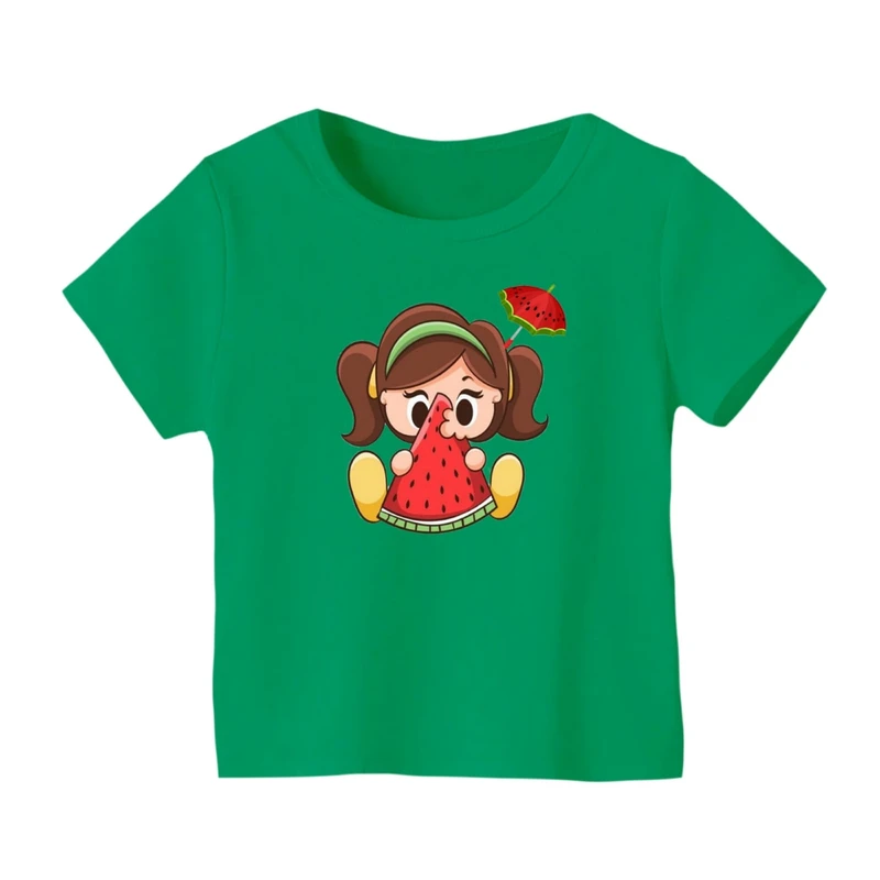 تی شرت آستین کوتاه بچگانه مدل دخترک یلدایی کد 4