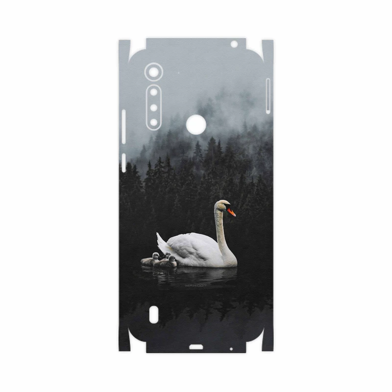برچسب پوششی ماهوت مدل Swan Lake-FullSkin مناسب برای گوشی موبایل موتورولا Moto G8 Power Lite