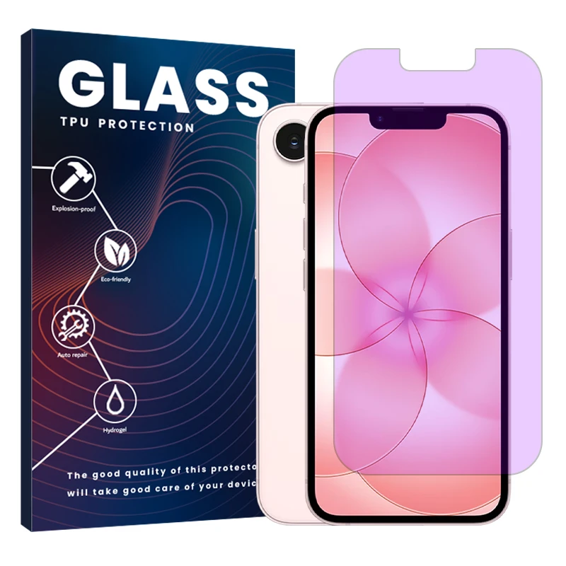محافظ صفحه محافظ چشم گلس مدل هیدروژلی مناسب برای گوشی موبایل اپل iPhone 17e