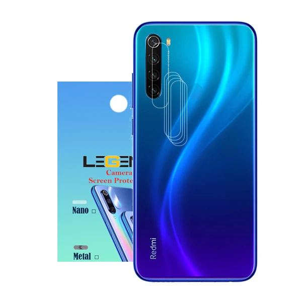 محافظ لنز دوربین موبایل مدل nano-05 مناسب برای گوشی سامسونگ redmi note 8 بسته 5 عددی