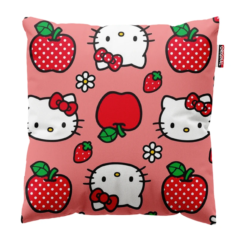   کوسن پاد آفرین طرح کارتونی بچگانه کیتی کد 4862 سایز 30*30 سانتی متر