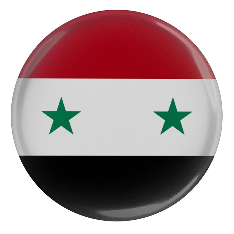 مگنت طرح پرچم کشور سوریه مدل S12346