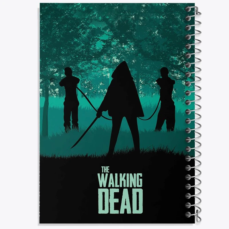 دفتر شطرنجی 50 برگ خندالو طرح سریال مردگان متحرک The Walking Dead کد 10183