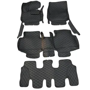 کفپوش پنج‌بعدی خودرو مدل چرم گلدوزی مناسب برای هیوندای سانتافه