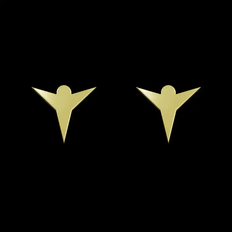 گوشواره طلا 18 عیار زنانه مدوپد مدل ستاره کد GA1-15373