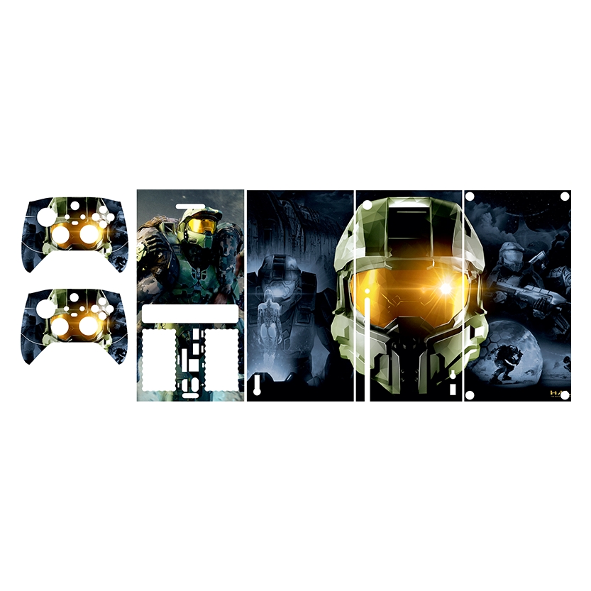 برچسب کنسول بازی Xbox series x طرح HALO کد 2 مجموعه 5 عددی