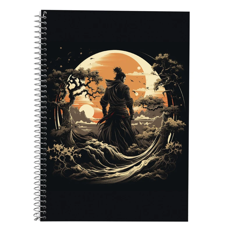 دفتر زبان 50 برگ مدوپد مدل سه خط طرح Vindland Saga کد DF3206