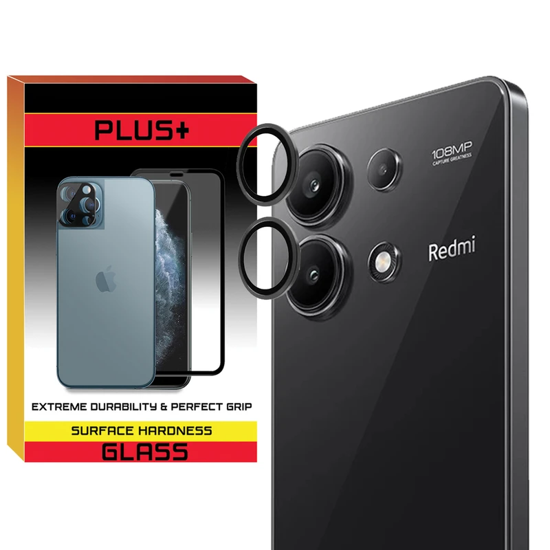 محافظ لنز دوربین پلاس مدل Ring-Metal-PL مناسب برای گوشی موبایل شیائومی Redmi Note 13 4g