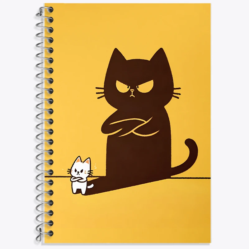 دفتر نت موسیقی 50 برگ خندالو طرح گربه بامزه کد F6127