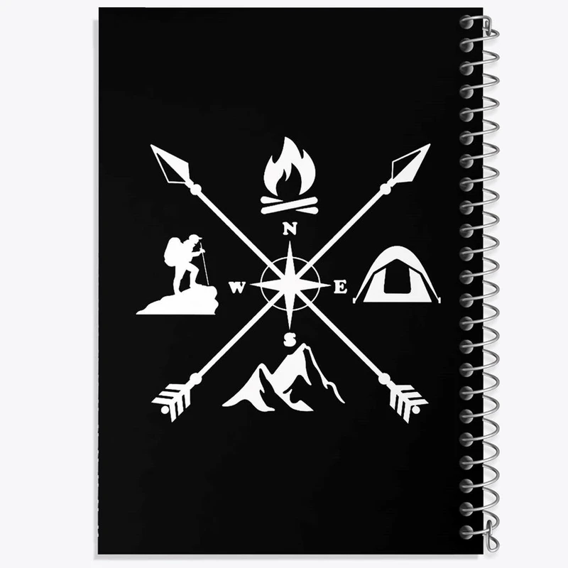 دفتر ژورنال نویسی 50 برگ خندالو مدل نقطه ای طرح کوهنوردی کد 28787