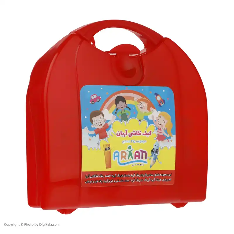 بسته رنگ آمیزی آریان کد 17 مجموعه 45 عددی